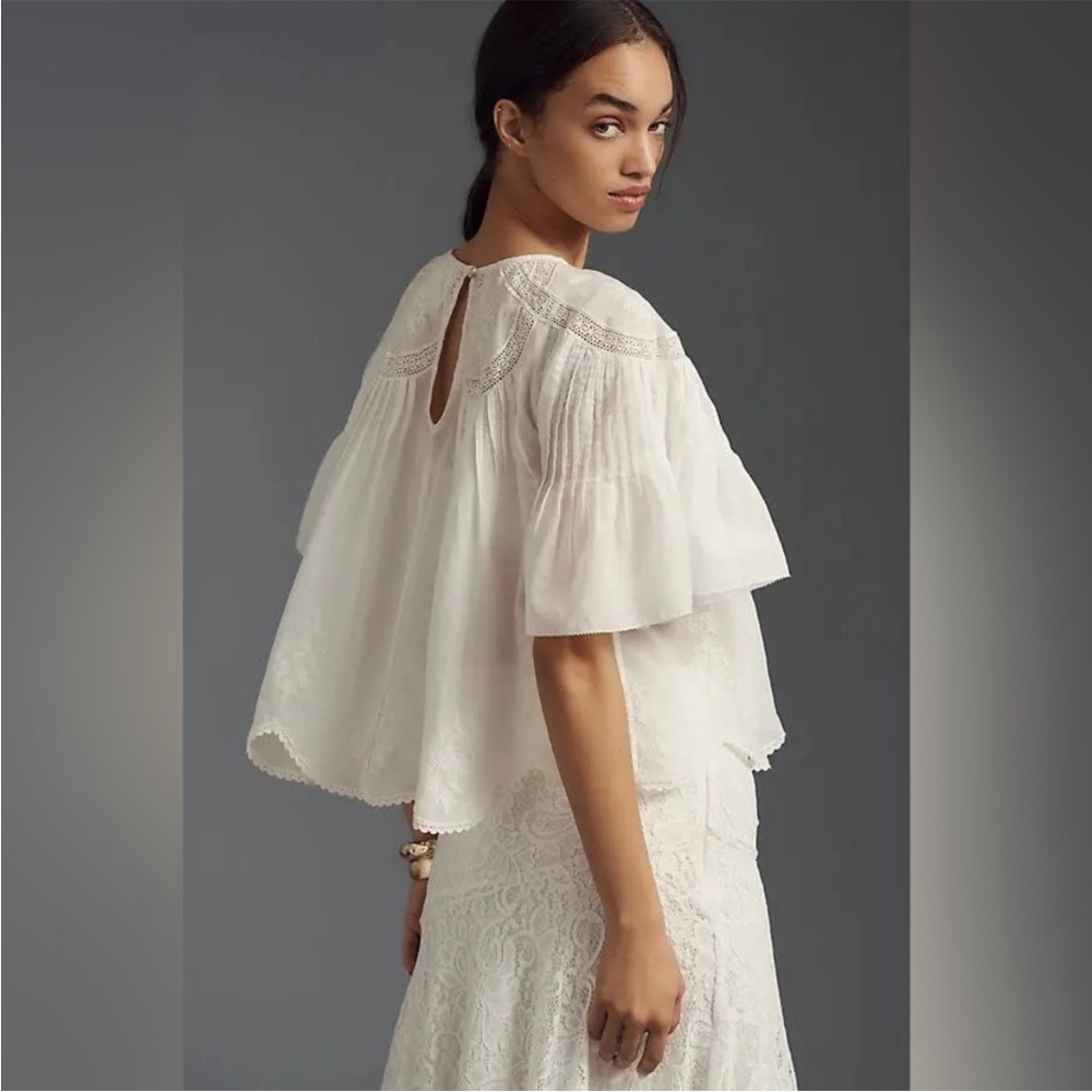 FARM Rio Embroidered Swing Cotton Blouse - Picture 3 of 7